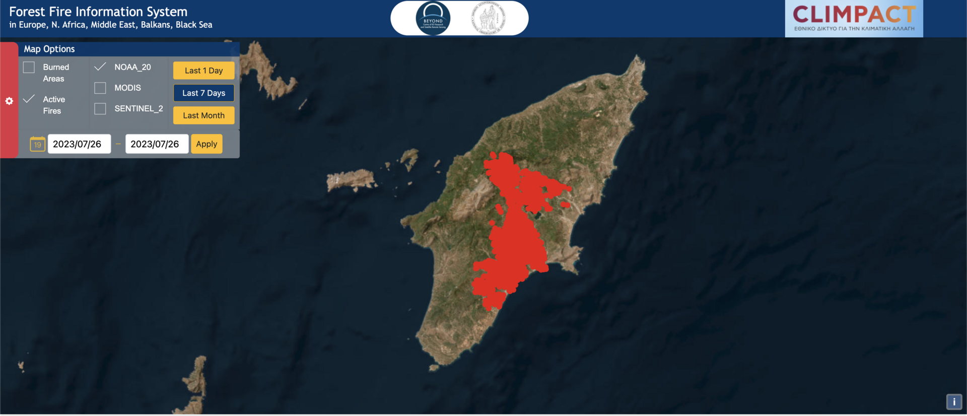Φωτιά στη Ρόδο: Έχει καεί το 10% του νησιού