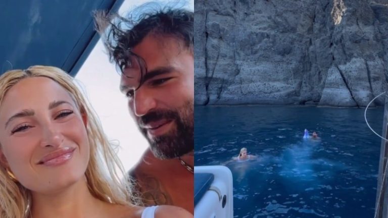 Ιωάννα Τούνη και Δημήτρης Αλεξάνδρου: Η «σκαφάδα» τους στη Σαντορίνη