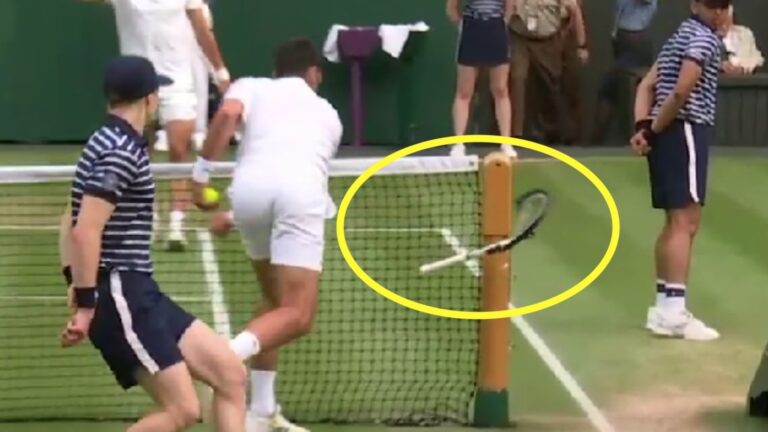 Wimbledon: Πρόστιμο – ρεκόρ στον Τζόκοβιτς για τη ρακέτα που έσπασε στο φιλέ