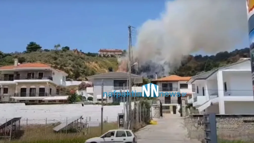 Ναύπακτος: Οριοθετήθηκε η φωτιά στην περιοχή Πλατανίτης