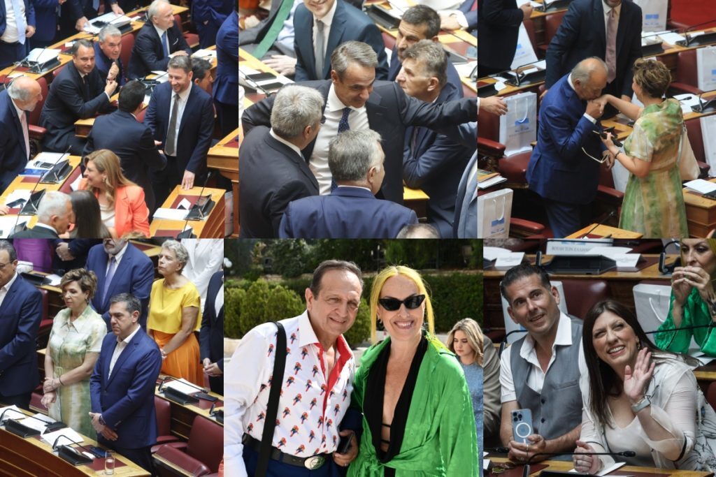 Βουλή: Η ορκωμοσία των 300 και το παρασκήνιο – Η εμφάνιση Τσίπρα, τα χαμόγελα με Ανδρουλάκη και η «β