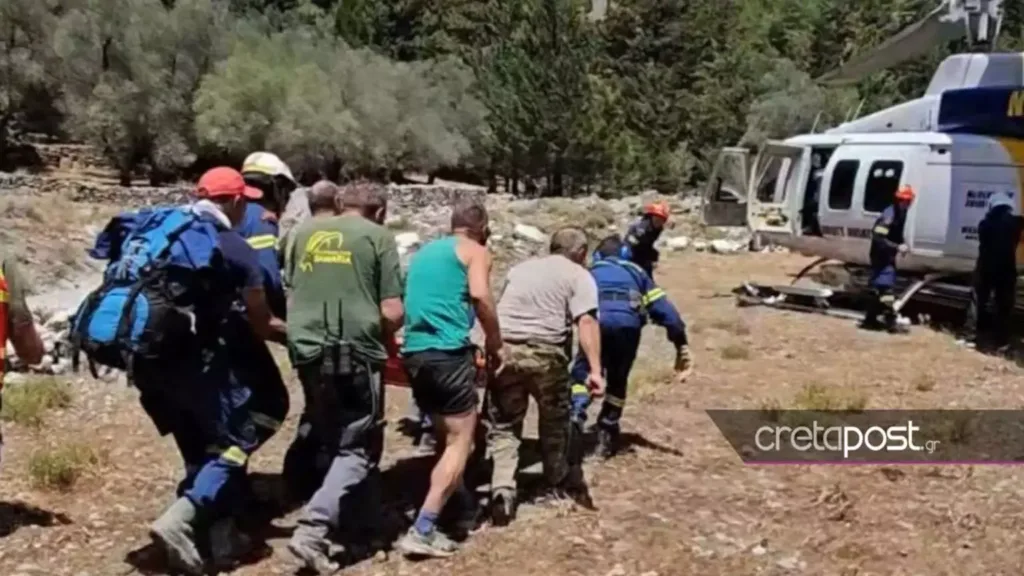 Φαράγγι της Σαμαριάς: Μάχη για τη ζωή του δίνει ο 45χρονος – Το χρονικό του τραγικού ατυχήματο