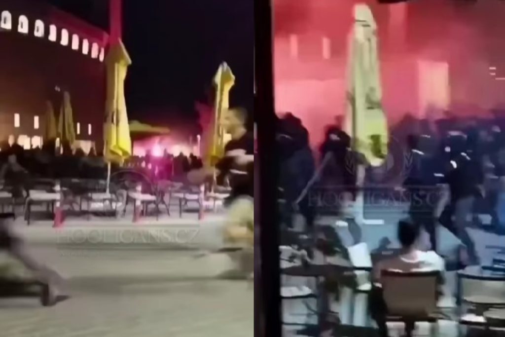 ΑΕΚ: Η στιγμή που οπαδοί της Ντινάμο κάνουν «ντου» στη Φιλαδέλφεια – Πληροφορίες για έναν νεκρ