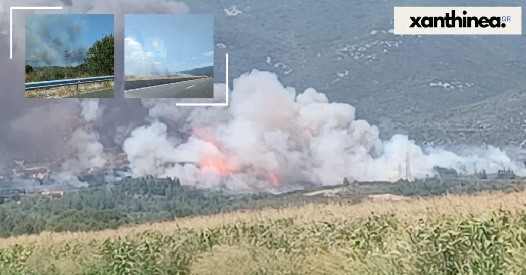 Φωτιά στην Καβάλα: Τραυματίστηκαν πυροσβέστες – Καίγεται δασική έκταση [βίντεο]