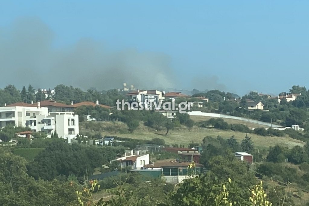 Θεσσαλονίκη: Φωτιά κοντά σε κατοικίες στο Φίλυρο