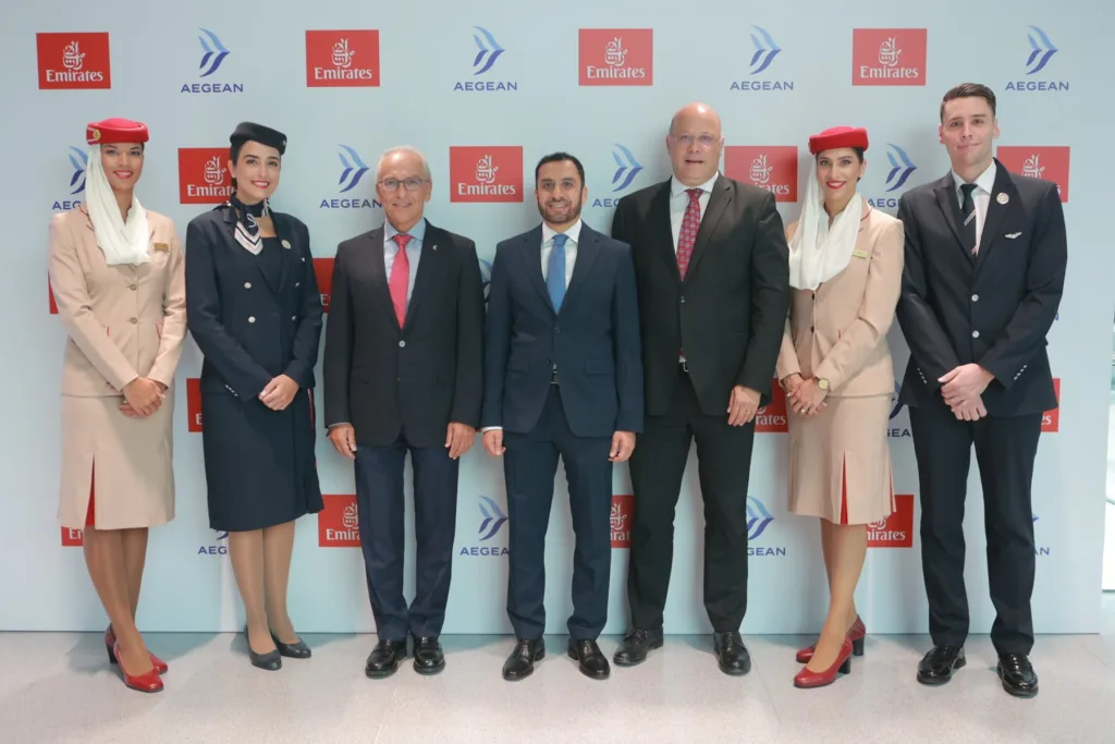 AEGEAN και Emirates επεκτείνουν τη συνεργασία τους για πτήσεις κοινού κωδικού προσθέτοντας το δρομολ