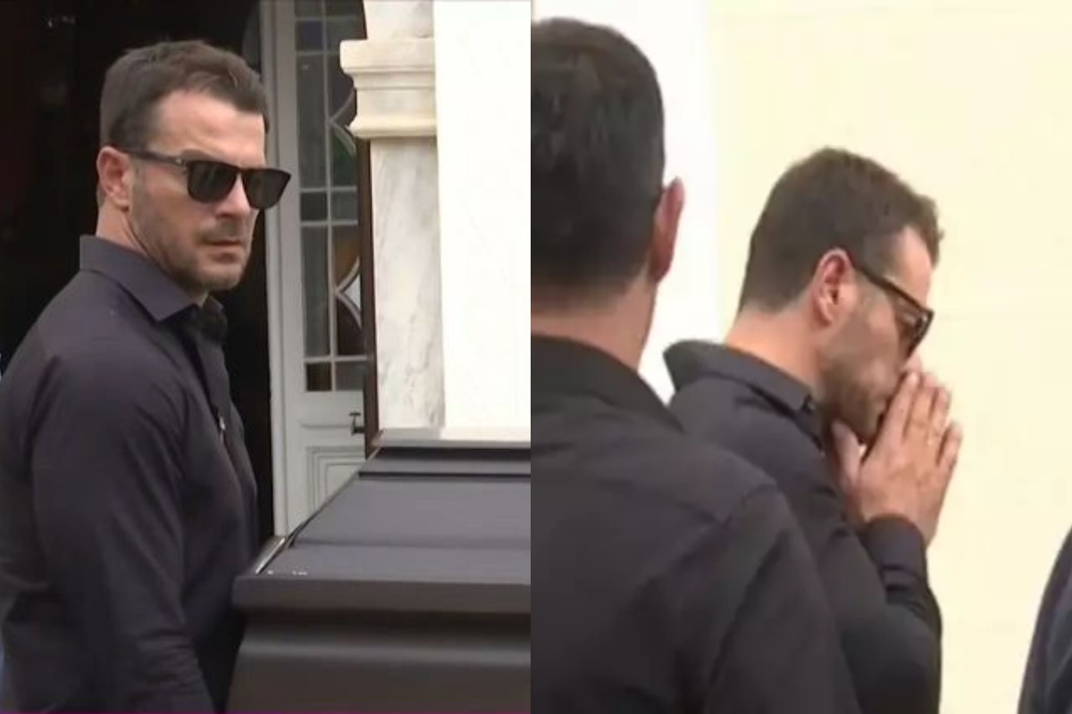 Γιώργος Αγγελόπουλος: Συντετριμμένος στην κηδεία της μητέρας του, «δεν έχει πεθάνει» – Πέταξε το βιβλίο συλλυπητηρίων [βίντεο]