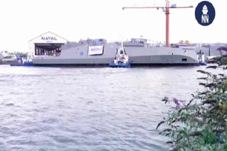Φρεγάτα «Κίμων»: Η δοκιμαστική καθέλκυση της πρώτης ελληνικής Belh@rra – Εντυπωσιακές εικόνες