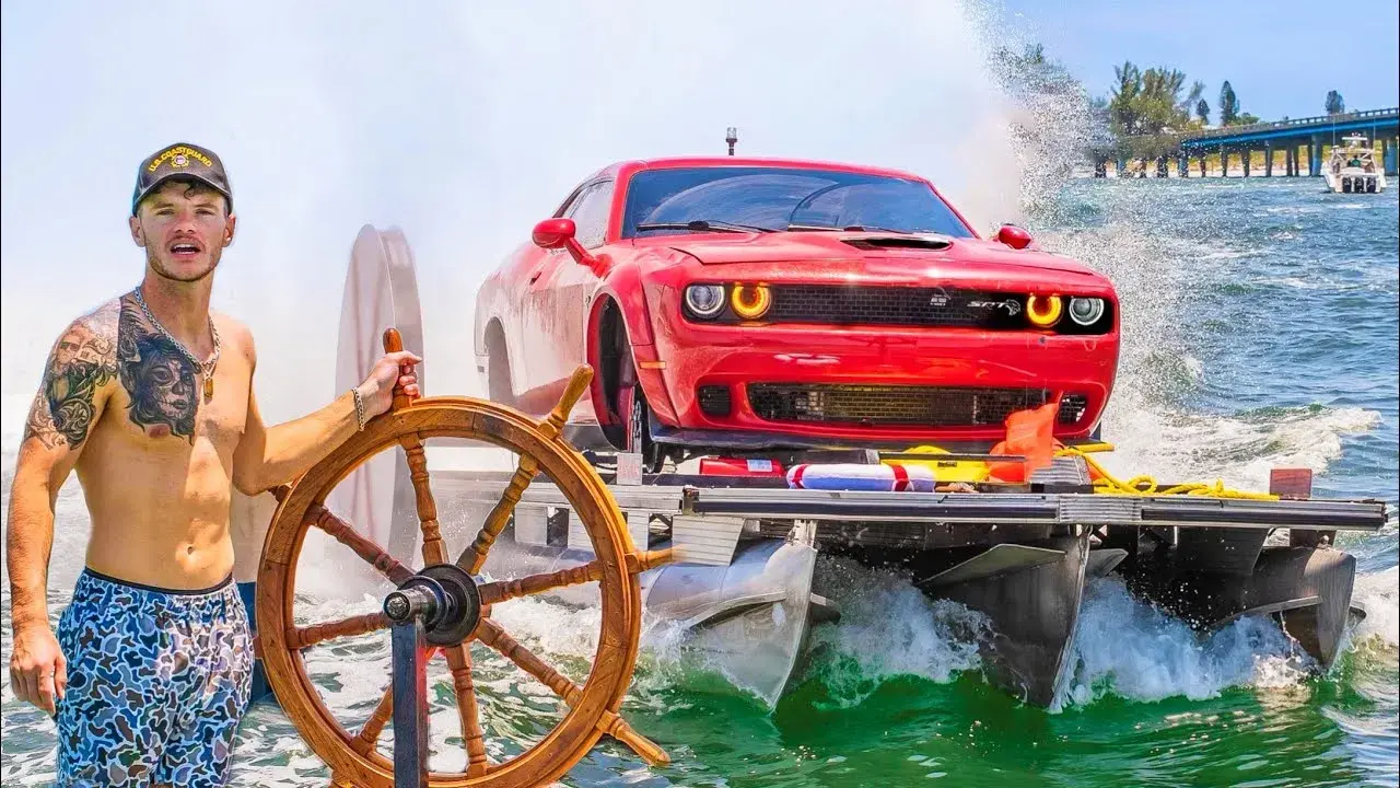 Νέο κρούσμα «κανιβαλισμού» στο Youtube: Dodge Challenger… σκάφος