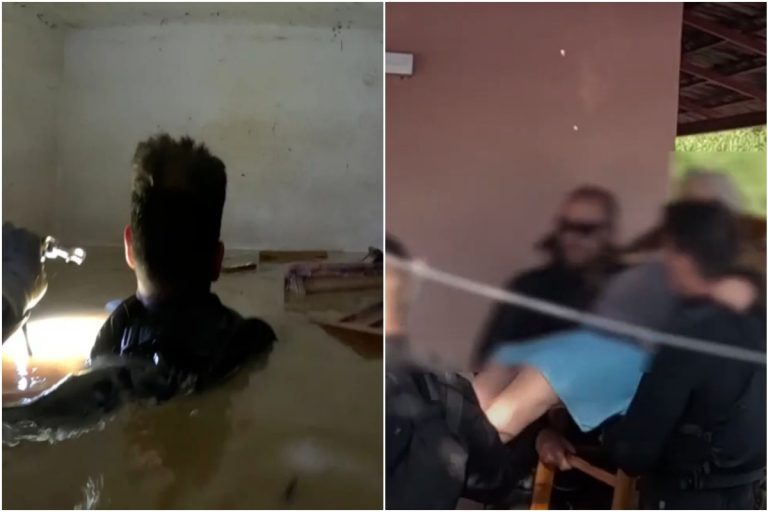Θεσσαλία: Ήρωες Άνδρες της Μονάδας Υποβρυχίων Αποστολών βουτάνε στα πλημμυρισμένα σπίτια [βίντεο]