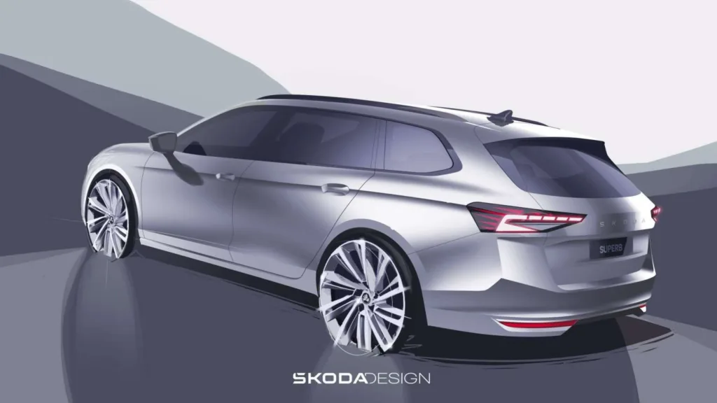 Η Skoda διέρρευσε σκίτσα του νέου Superb