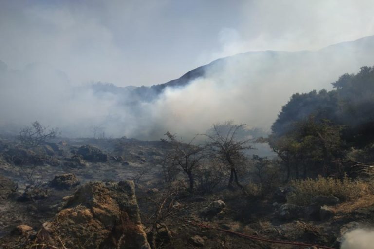 Κρήτη: Συναγερμός στη πυροσβεστική – Μεγάλη φωτιά στον Ασώματο Αμαρίου [εικόνες & βίντεο]