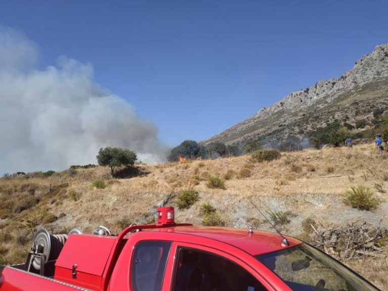 Μεγάλη φωτιά στην Αλίαρτο – Σηκώθηκαν εναέρια μέσα