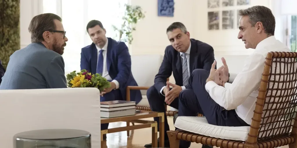 Μητσοτάκης: Συνάντηση με τον Bjorn Ulvaeus από τους Abba – Μίλησαν για τα πνευματικά δικαιώματ