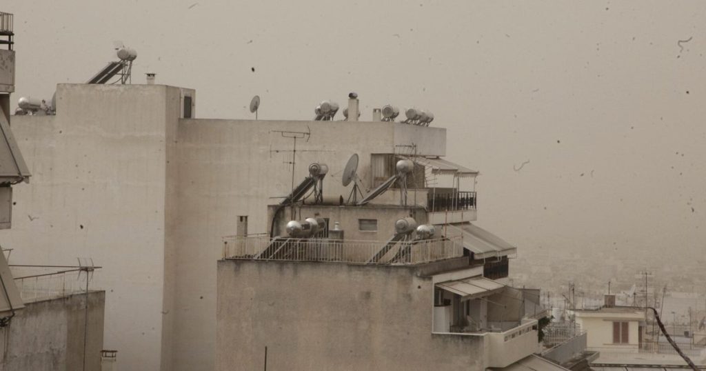 Αφρικανικό τοπίο στην Κρήτη – Η σκόνη «σκέπασε» την πόλη [Εικόνες]