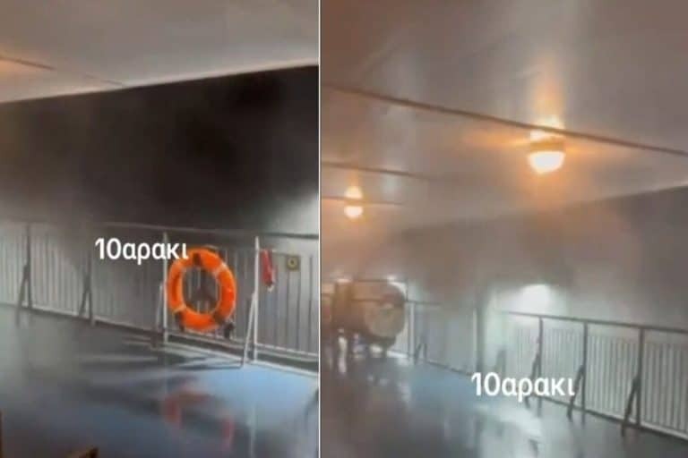 Ηγουμενίτσα: Πλοίο δίνει μάχη στα κύματα με 10 μποφόρ [συγκλονιστικό βίντεο]