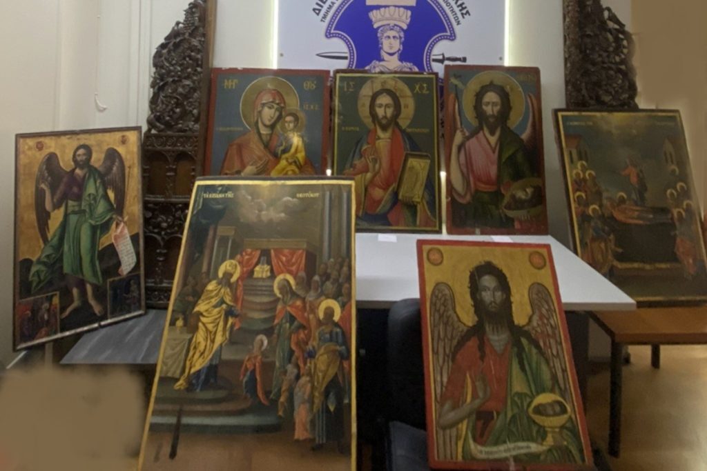 Σε Μονή της Αττικής βρέθηκαν εικόνες που είχαν κλαπεί από άλλες Μονές και ναούς της επαρχίας