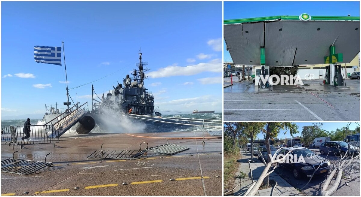 Καιρός: Φύσηξε προβλήματα στη Θεσσαλονίκη