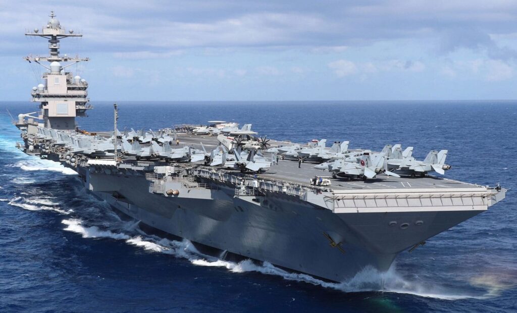 Αμερικανικό αεροπλανοφόρο USS Ford κατευθύνεται στη Σούδα για ανεφοδιασμό πριν ενισχύσει τη στρατιωτική παρουσία στο Ισραήλ