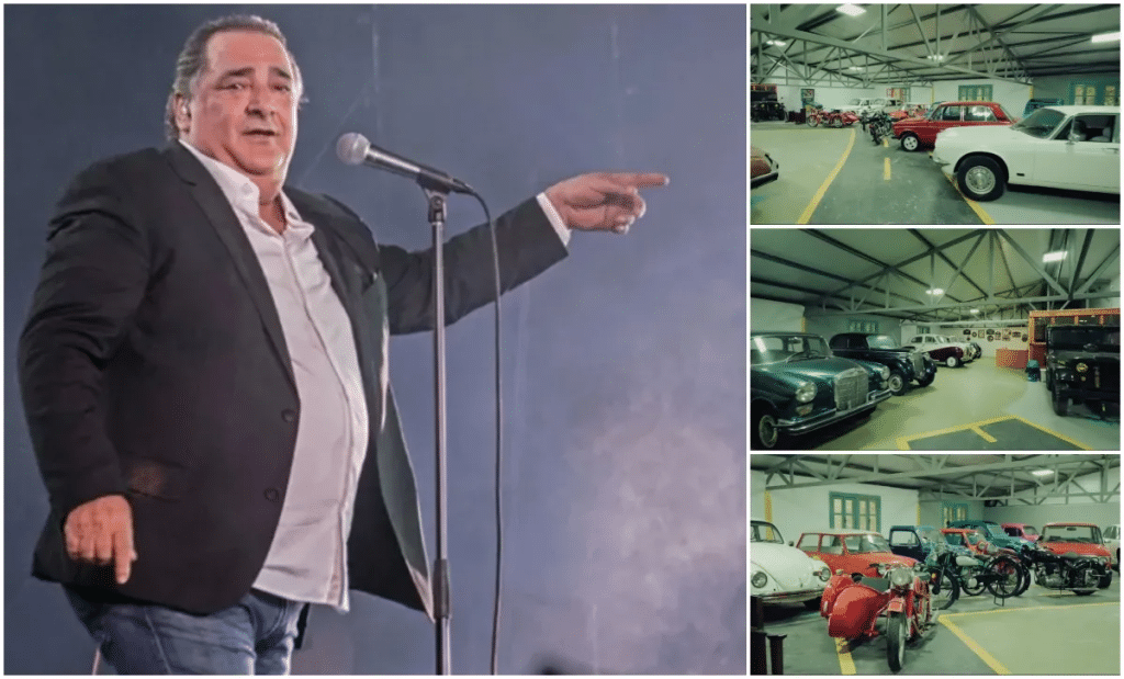 Βασίλης Καρράς: Αυτή είναι η συλλογή του με τα αυτοκίνητα και τις μηχανές – Δείτε το βίντεο