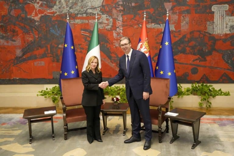 Υπέρ της διεύρυνσης της ΕΕ με την ένταξη των Δυτικών Βαλκανίων τάχθηκε η Μελόνι