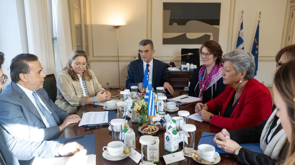 Σταύρος Παπασταύρου: Συναντήθηκε με την Επίτροπο Εσωτερικών Υποθέσεων της ΕΕ, Ίλβα Γιόχανσον