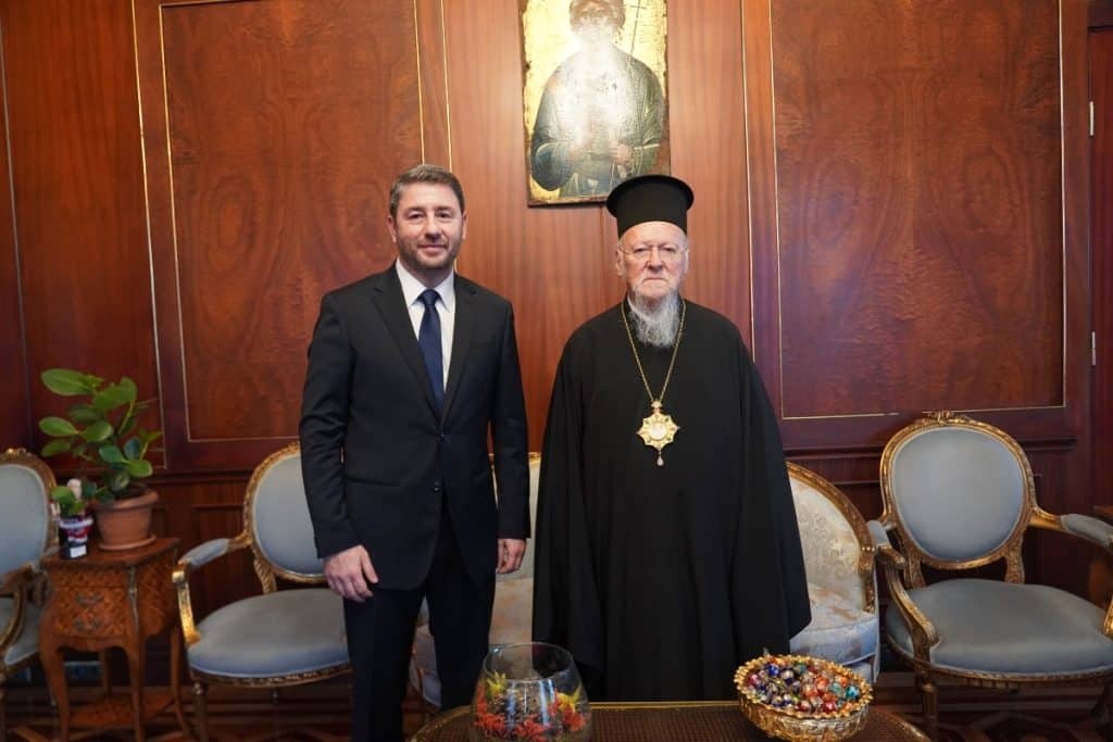 Νίκος Ανδρουλάκης: Σε εγκάρδιο κλίμα συναντήθηκε με τον Οικουμενικό Πατριάρχη Βαρθολομαίο [εικόνες]