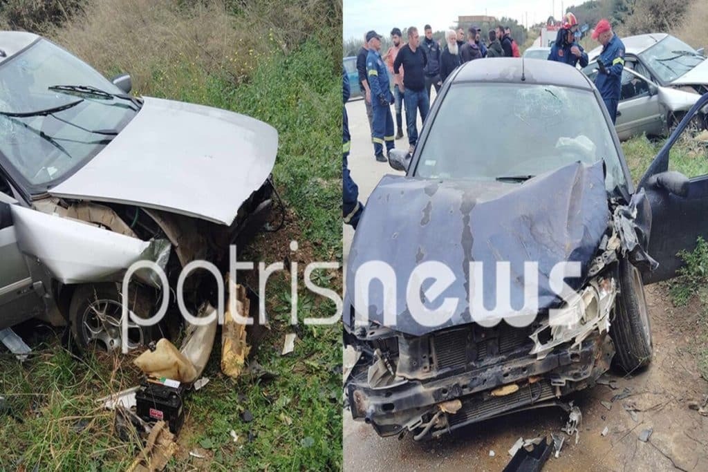 Σφοδρό τροχαίο στην Αχαΐα: Μετωπική σύγκρουση με τέσσερις τραυματίες