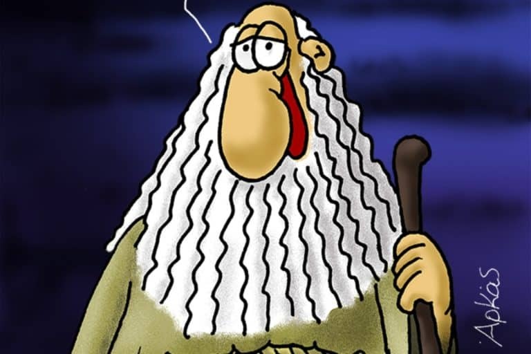 Αρκάς: Το αιχμηρό σκίτσο για όσα βιώνουμε – Ο γέρος σοφός μίλησε [εικόνα]