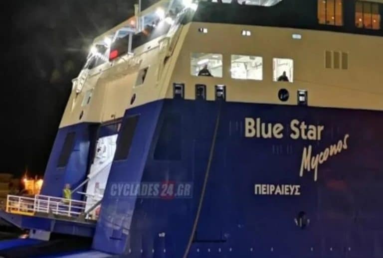 Blue Star Myconos: Νεαρός επιχείρησε να επιβιβαστεί στο πλοίο… με skateboard, ενώ είχε ανέβει ο καταπέλτης – Πως τον έσωσε ο λιμενικός