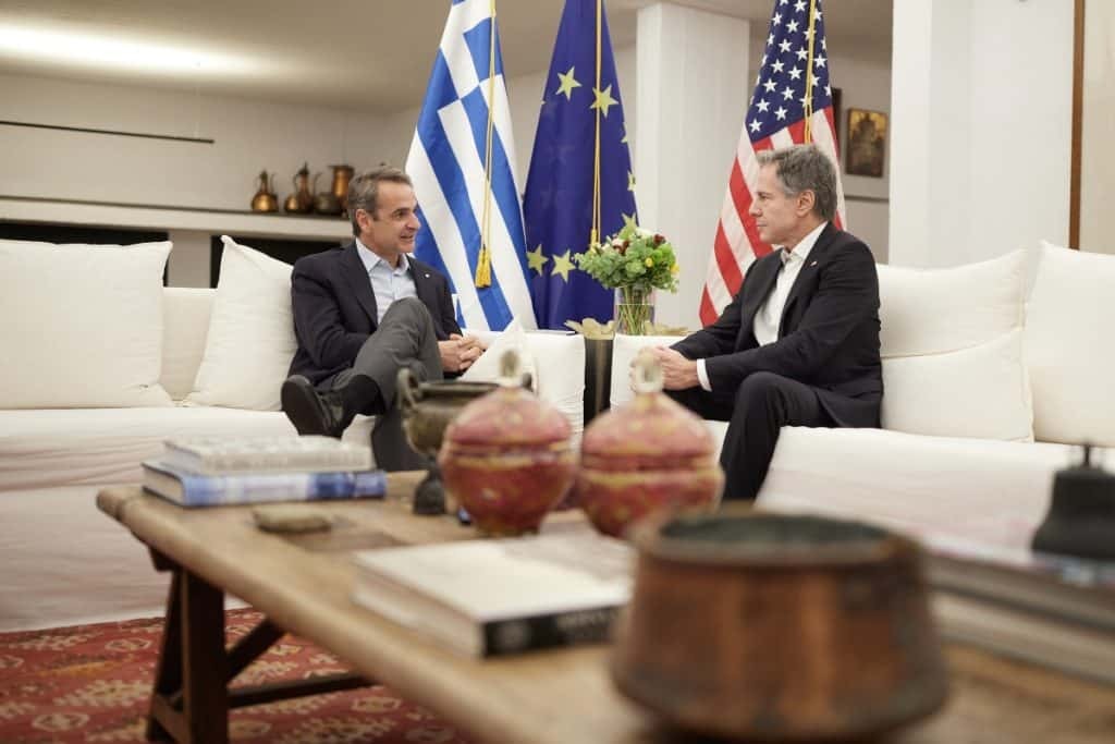 Μητσοτάκης – Μπλίνκεν: Σε εξέλιξη η συνάντηση των δύο ηγετών – «Δεν θυμάμαι στα 30 χρόνια οι σχέσεις