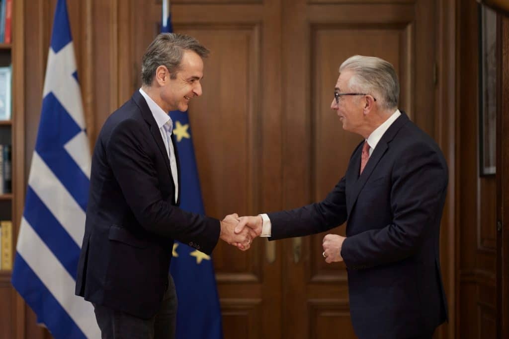 Συνάντηση του Κυριάκου Μητσοτάκη με τον Θεόδωρο Ρουσόπουλο