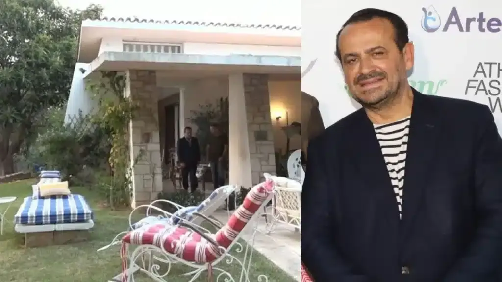Βασίλης Ζούλιας: Με πέτρινο τζάκι, δυο σαλόνια και τεράστιο κήπο με πισίνα – Βίντεο από το εξο