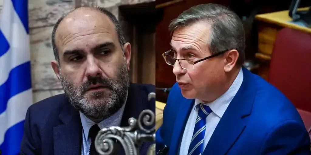 Χαμός στην Εξεταστική για τα Τέμπη: Παραλίγο να πιαστούν στα χέρια Μαρκόπουλος-Βρεττός