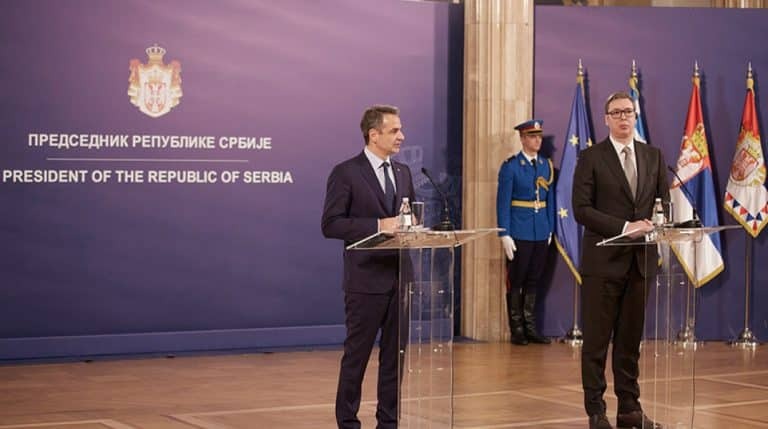 Μητσοτάκης από το Βελιγράδι: «Δεν υπάρχει ευρωπαϊκό μέλλον για τα Δυτικά Βαλκάνια χωρίς τη Σερβία»