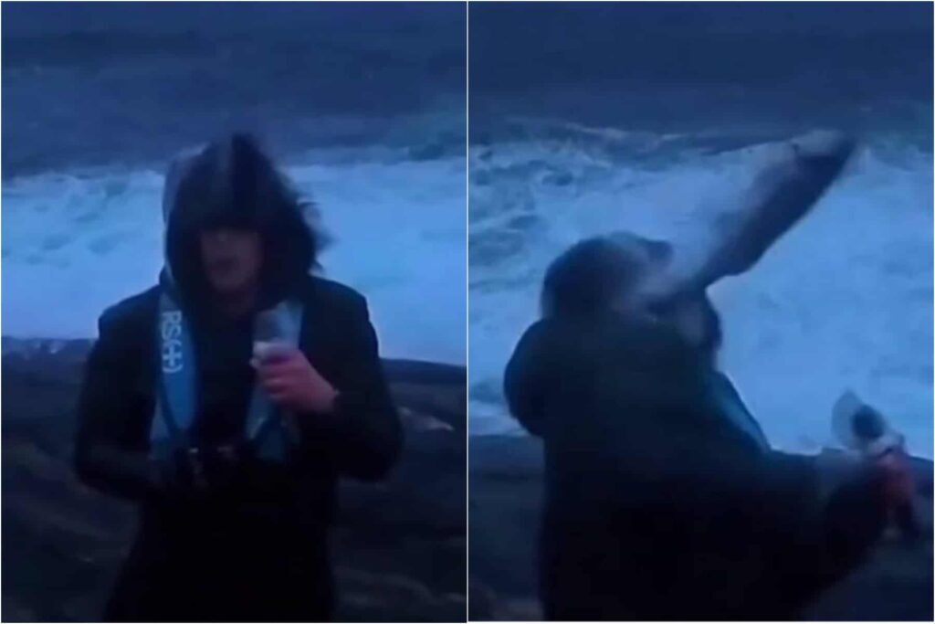 Μετεωρολόγος δέχθηκε «χτύπημα» από… ψάρι σε live μετάδοση [Βίντεο]