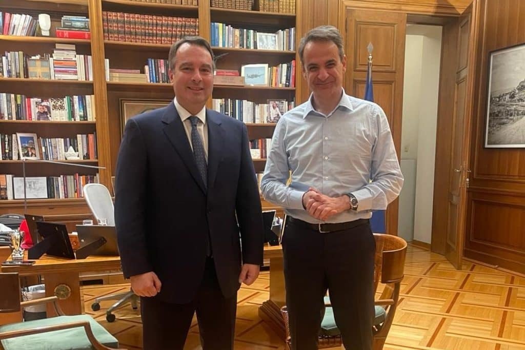 Συνάντηση Μητσοτάκη – Παπαθανάση στο Μέγαρο Μαξίμου