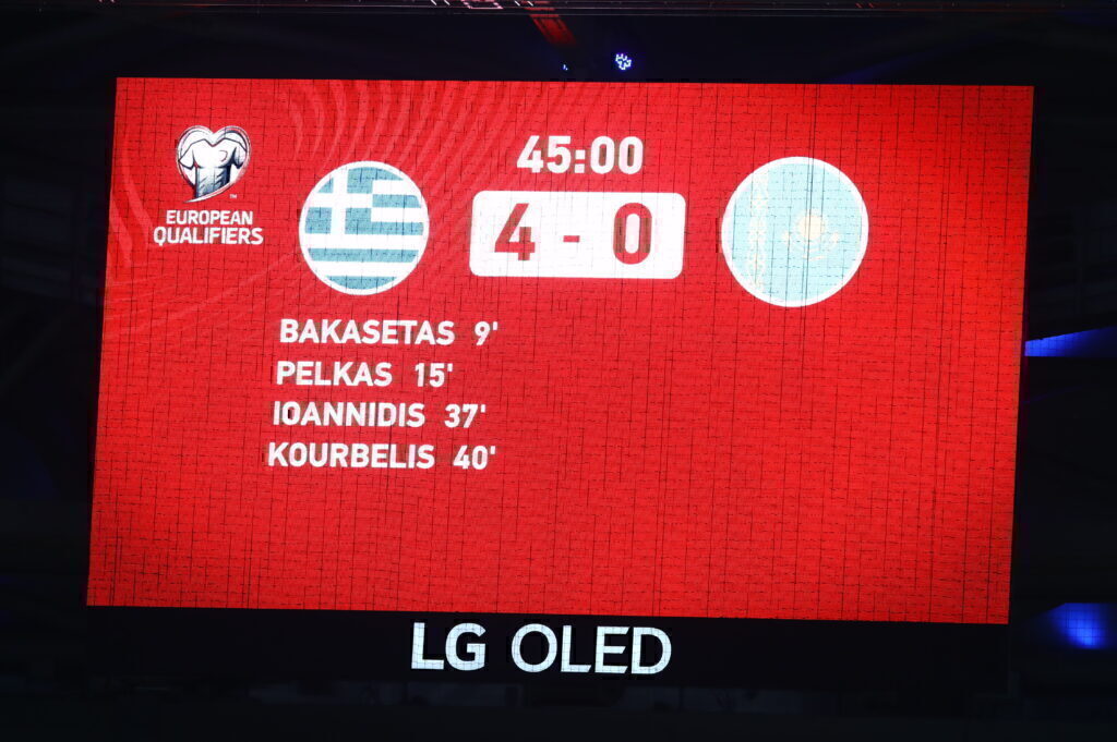 Ελλάδα-Καζακστάν 4-0 στο ημίχρονο [δείτε τα γκολ]
