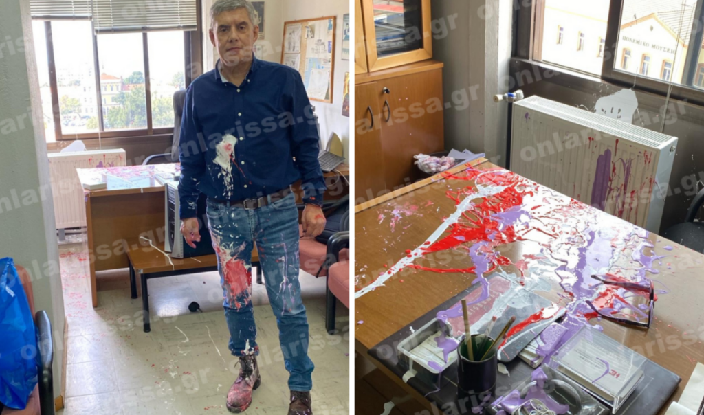Κώστας Αγοραστός: Του επιτέθηκαν με μπογιές στο Πανεπιστήμιο Μακεδονίας