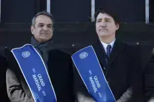 Μητσοτάκης και Τριντό στην μεγάλη παρέλαση στο Μόντρεαλ