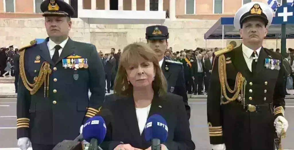 Σακελλαροπούλου: Οι Έλληνες απέναντι στις σύγχρονες προκλήσεις πάντα αντλούμε μέσα στην ιστορία μας δύναμη από την ενότητα και την ομοψυχία