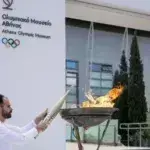 Το Ολυμπιακό Μουσείο Αθήνας έγινε μέρος του ταξιδιού της Ολυμπιακής Φλόγας και της διαδρομής της Ολυμπιακής Λαμπαδηδρομίας.
