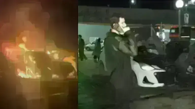 Γιώργος Αμούτζας: Πανικοβλημένος μπροστά στο καμένο αμάξι του – Στο πλευρό του συνεχώς η Τάνια Μπρεάζου