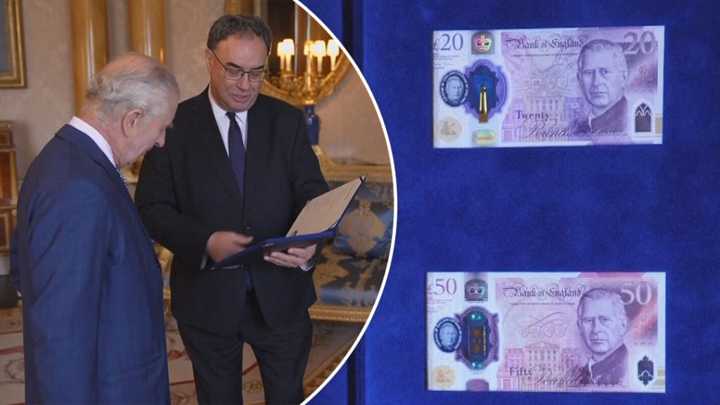 Βασιλιάς Κάρολος: Συγκίνηση για τα νέα χαρτονομίσματα με το πρόσωπό του – Δε φορά στέμμα [βίντ