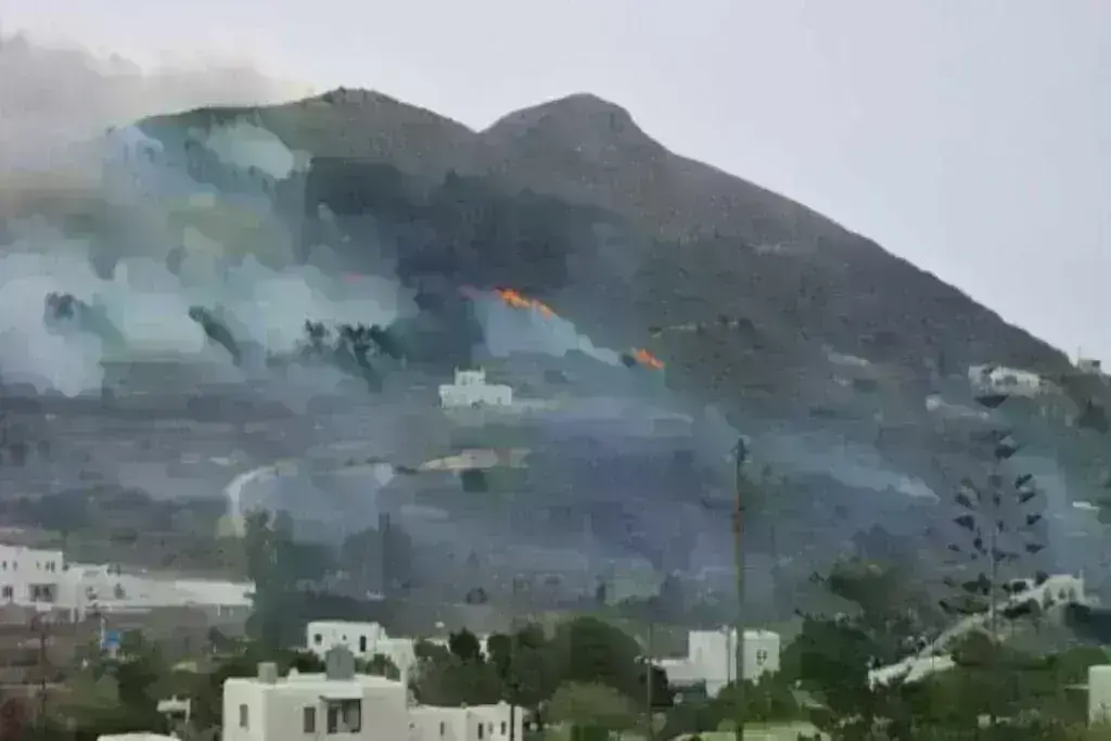 Φωτιά τώρα στη Λέσβο