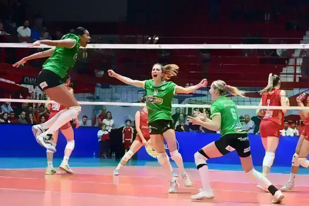 Παναθηναϊκός-Ολυμπιακός (3-2): Φίνα τα κορίτσια του τριφυλλιού, πήραν πρωτάθλημα μέσα στο Μελίνα Μερκούρη