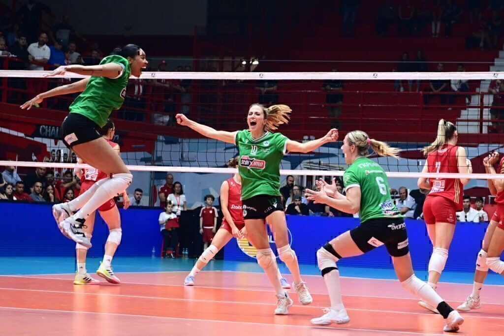 Παναθηναϊκός-Ολυμπιακός (3-2): Φίνα τα κορίτσια του τριφυλλιού, πήραν πρωτάθλημα μέσα στο Μελίνα Μερκούρη
