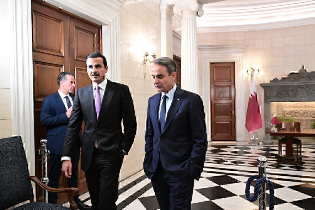 Συνάντηση Μητσοτάκη με τον Εμίρη του Κατάρ, Αλ Θανί