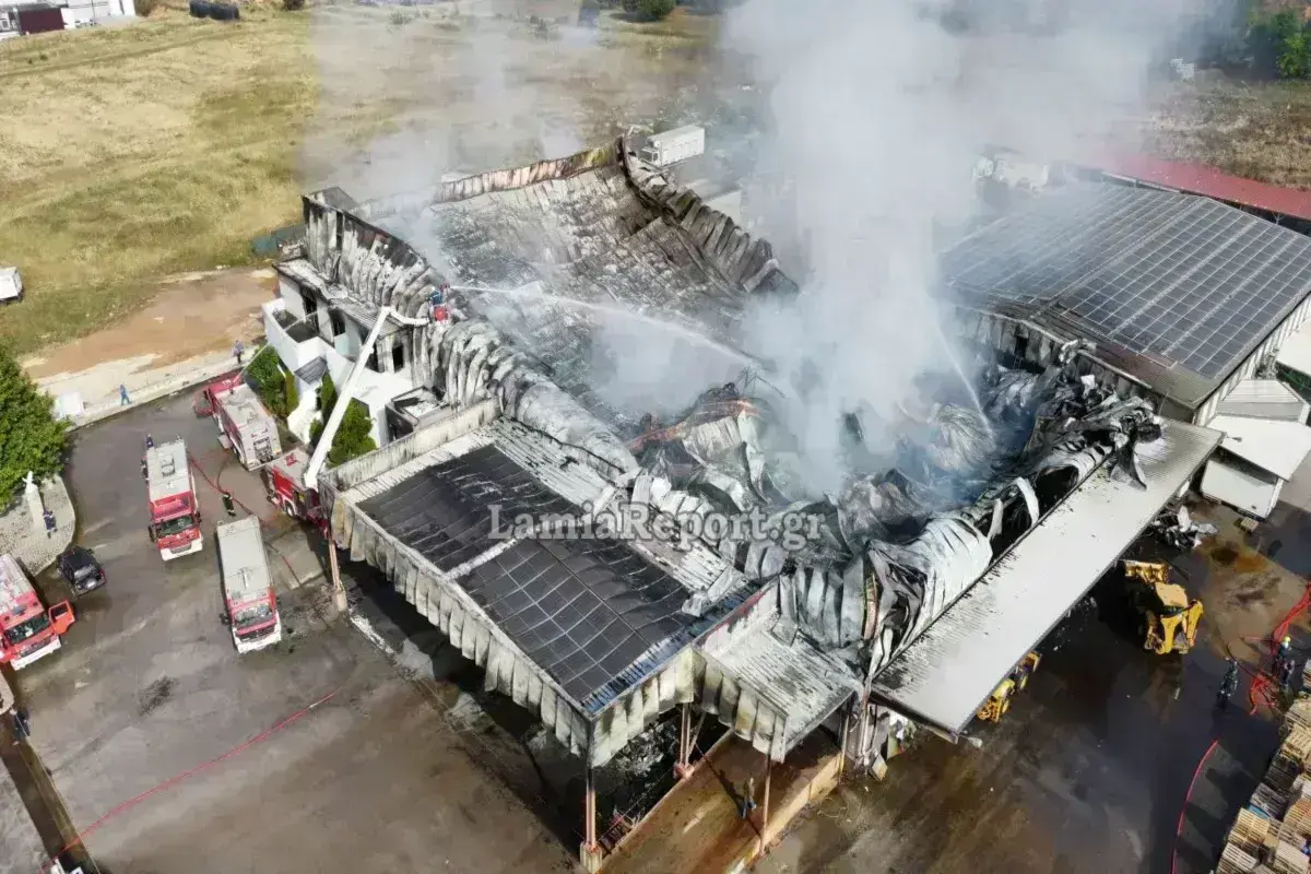 Λαμία: Ανατροπή δεδομένων στην υπόθεση της πυρκαγιάς στο εργοστάσιο – Ο ΕΦΕΤ θα έκανε έλεγχο σήμερα