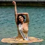 Μις Υφήλιος 2023: Βούτηξε στα νερά της Κορίνθου και φωτογραφήθηκε – Τα εντυπωσιακά κλικ από τον Ισθμό